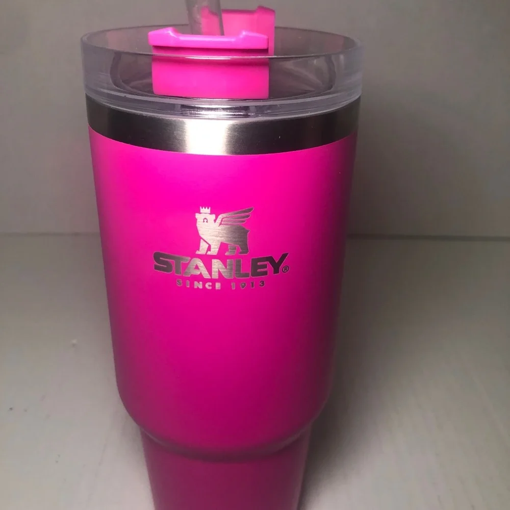 Stanley 30oz Stainless Steel Adventure Quencher Travel Tumbler Ravishing Pink - Picture 2 of 9